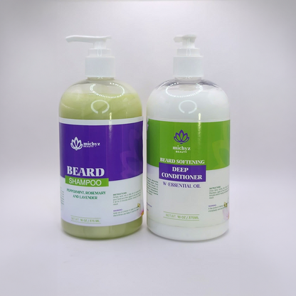 Beard Shampoo + Beard Softning Deep Conditioner Set